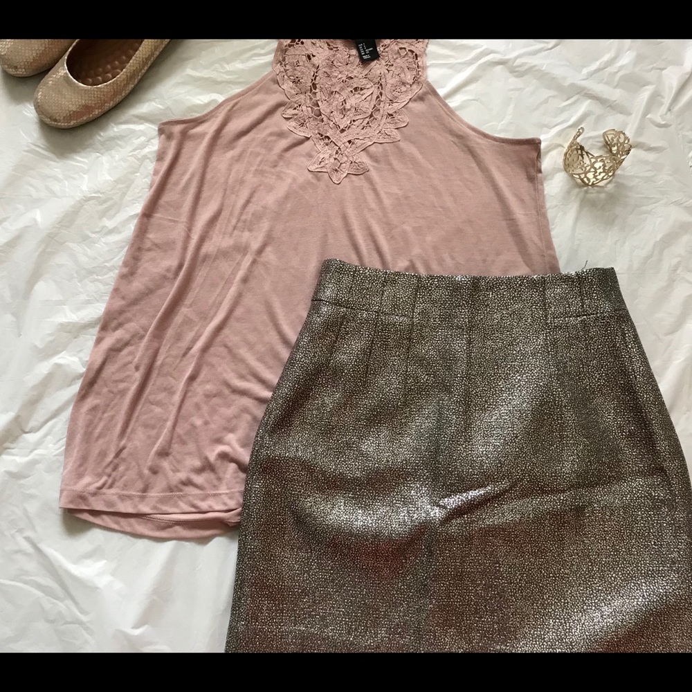 Shimmery party skirt from H&M